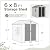 K Knowbody 6x8 FT Resin Storage Shed with Floor & Lockable Door