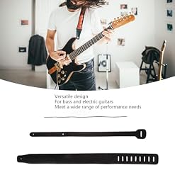 Sangle de Guitare en Cuir PU à Longueur Réglable, pour Basse électrique, avec Accessoires de Basse Multifonctionnels - Les Beatles, Paul McCartney, John Lennon, RIngo Starr, George Harrison Sangle de Guitare en Cuir PU à Longueur Réglable, pour Basse électrique, avec Accessoires de Basse Multifonctionnels – Image 2