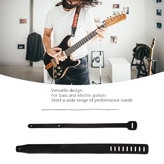 Sangle de Guitare en Cuir PU à Longueur Réglable, pour Basse électrique, avec Accessoires de Basse Multifonctionnels - Les Beatles, Paul McCartney, John Lennon, RIngo Starr, George Harrison Sangle de Guitare en Cuir PU à Longueur Réglable, pour Basse électrique, avec Accessoires de Basse Multifonctionnels – Image 2
