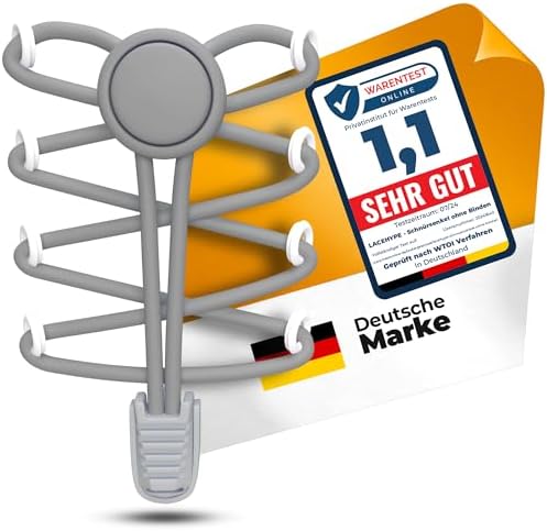 LaceHype - 2 oder 1 Paar Schnürsenkel ohne binden Elastische mit Schnellschnürsystem aus Gummi, SK02 - Schuhbänder ohne binden - für Sneaker, Kinderschuhe, Laufschuhe