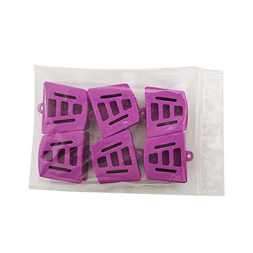 Impressive Smile Autoclave Mouth Props Dental Silicone Bite Blocks, Bag of 6 (Large (Purple))