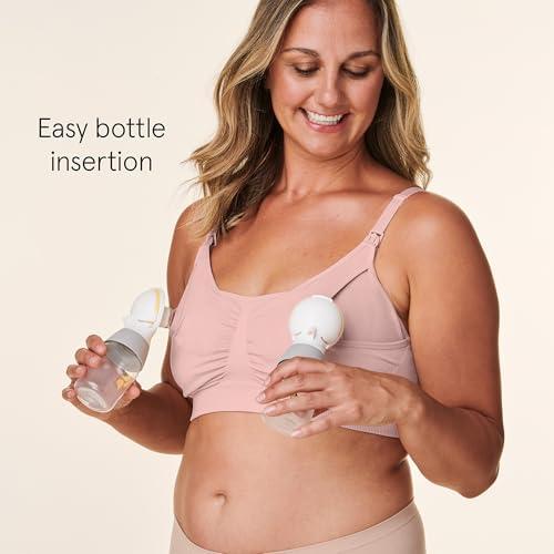 Bravado Designs Basics Hands Free Pumping & Nursing Bra, Wireless 2-in-1 Seamless Maternity Breastfeeding, Breast Pump Bra3