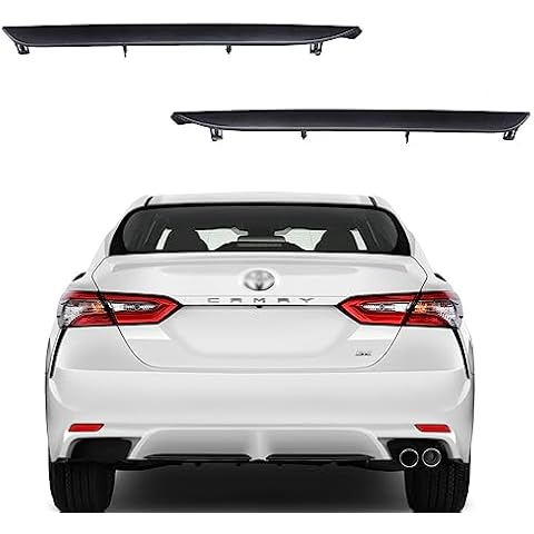 AutoJoy Club Rear Right and Left Bumper Trim Compatible with 2018 2019 2020 To yo ta Camry SE XSE Hybrid SE Matt Black Bumper Molding Trim Lower 2PCS 5272406010 Cover
