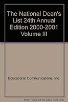 The National Dean's List 24th Annual Edition 2000-2001 Volume III 1562442775 Book Cover