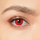 Halloween Cosplay Fancy Horror Eye Kit for Party - Red