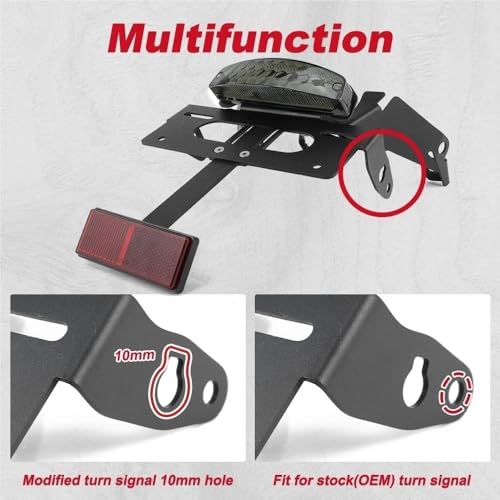 Support feu bien rangé pour plaque immatriculation moto G310GS arrière - 5