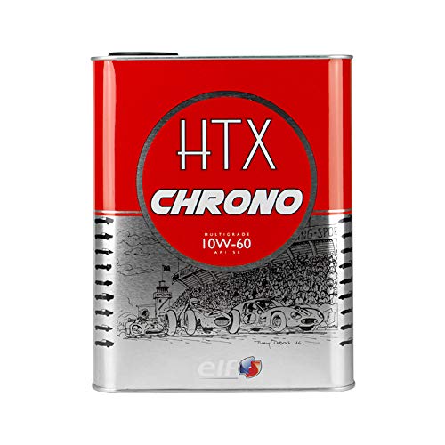 ELF Motoröl HTX Chrono 10W-60 2L 205741 Synthetisches Motoröl für leistungsstarke Oldtimer und Youngtimer Synthetiköl motor oil
