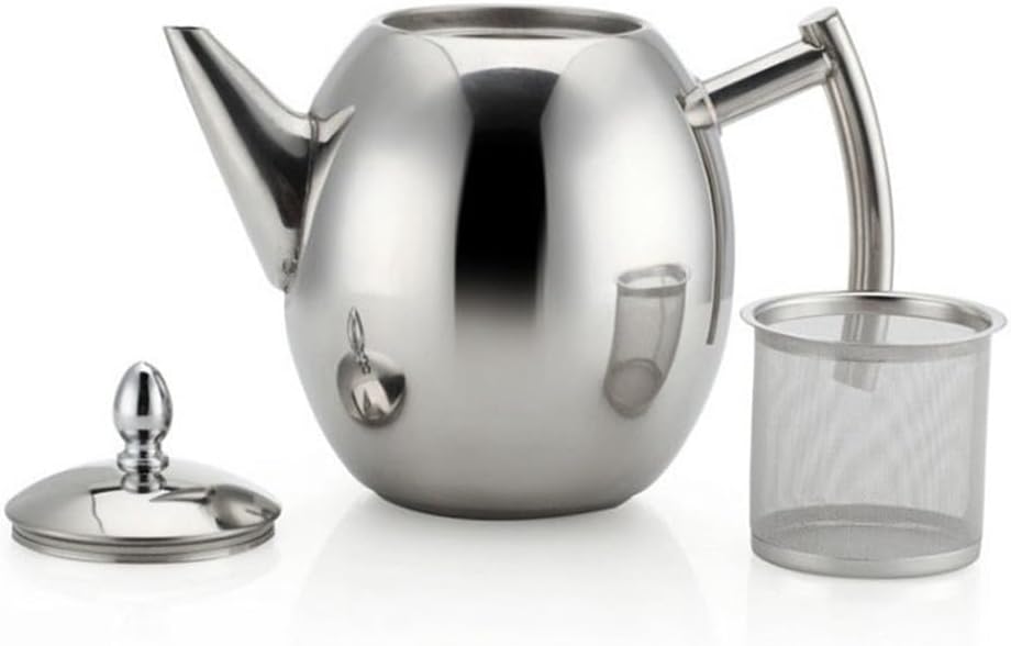 Stainless Steel Coffee Pot with Filter Restaurant Teapot Cold Water Kettle Non-Magnetic Kettle