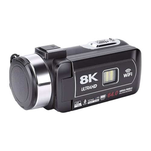 Caméra Vidéo 8K Ultra HD avec zoom performant 18X et grand écran tactile