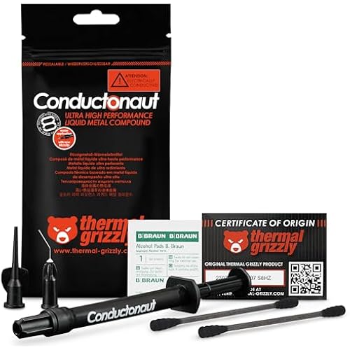 Thermal Grizzly Liquid Metal Thermal Paste Conductonaut 5 Gram