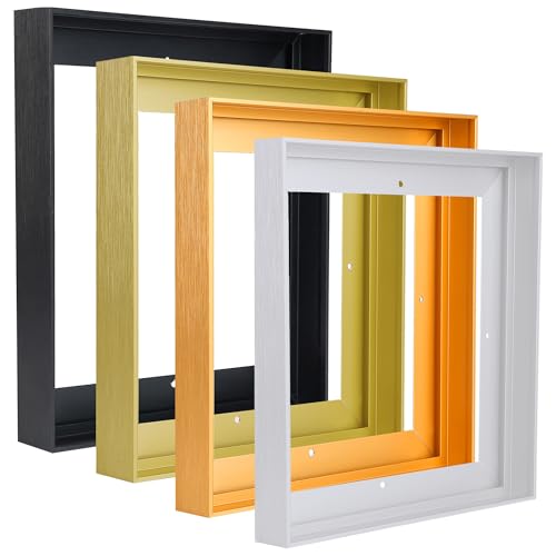 Image of 16x20 DIY Metal Canvas Frame,1.25 inch Deep Floater Frame,Light Gold