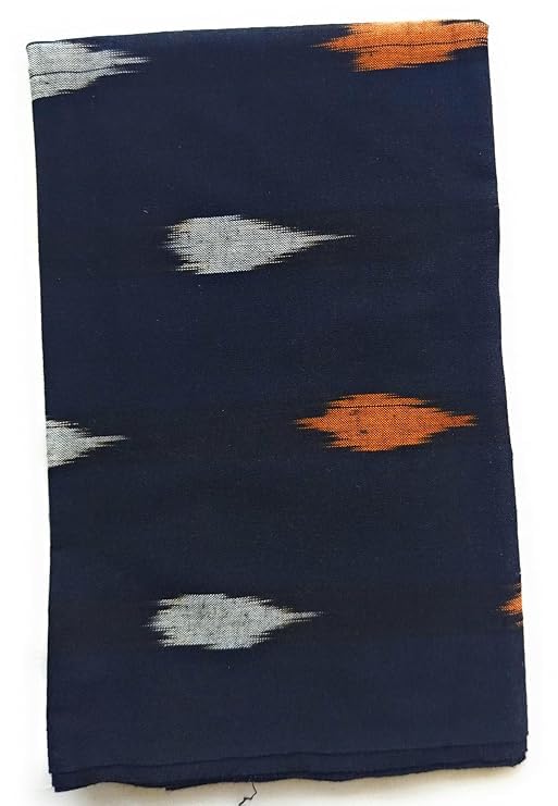 Image of Cotton Pochampally ikat unstitched blouse, Kurthi, long frock fabric material for women (1 meter, 2 meters & 3 meters)