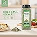 Soeos Dried Basil Leaves, 5 oz (142g), Sweet Flavor, Cut and Sifted, Pairs Well with Pasta, Pizza, Salad, Sauces, Poultry, An Essential Seasoning for Cooking and Garnishing