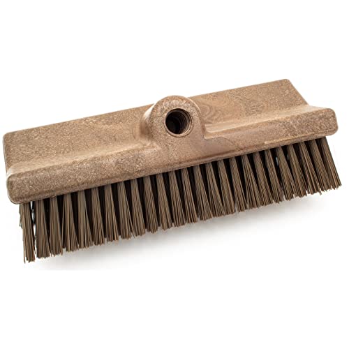 Image of SPARTA 40423EC01 Plastic Floor Scrub Brush, Wall Brush, Equipment Brush With Nonabsorbent Bristles For Industrial Kitchens, Hospitals, Commercial Cleaning, 10 Inches, Brown, (Pack of 2)