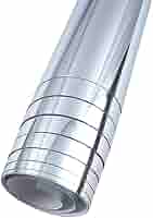 Fogli Autoadesivi A Specchio - 4 Pezzi 50x100 Cm, Flessibili E Infrangibili, Per Decorazione Parete - Foto 12