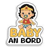 Baby on Board Aufkleber Auto, Babyheldin, Wetterfest und UV-Beständig aufkleber auto, Sticker Baby