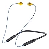 MIPEACE Bluetooth Earplug Headphones, Neckband Wireless Earbuds earplugs-29db Noise Reduction isolating in-Ear earplug Earphones and Controls,IPX6 sweatproof,20+Hour Battery(Blue)