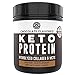 Keto Collagen Protein Powder Chocolate, 10g Grass-Fed Collagen, 5g MCT Powder, 1lb, 25 Servings, No Carb Protein Powder, Low Carb Meal Replacement Shakes, Ketogenic Shake Mix by Left Coast Performance