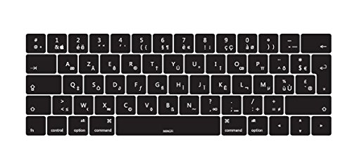 MiNGFi Protection Clavier Silicone Français AZERTY pour MacBook Pro 13