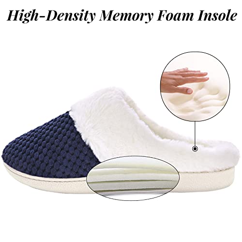 VONMAY Women's Slip On Fuzzy House Slippers with Memory Foam Coral Fleece - image 3