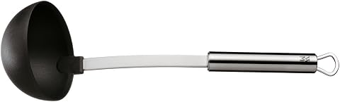 WMF Profi Plus Çorba Kepçesi, 30 cm, Isıya Dayanıklı Plastik Uçlu, Cromargan® Yüksek Kaliteli Yarı Mat Paslanmaz Çelik, Yapışmaz Kaplamalı Tencereler İçin
