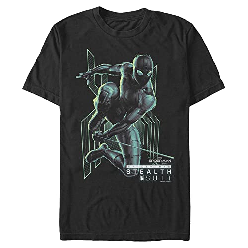 T-shirt homme Spider-Man 4XL noir coupe longue confort optimal Marvel