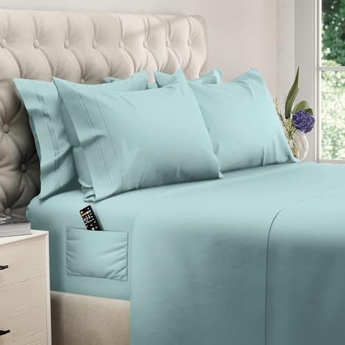 Image of DREAMCARE King Size Sheets Set - 6 pcs Breathable Cooling Sheets King Size