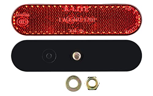 AUTOLIGHT 24 1 x mini réflecteur de plaque d'immatriculation avec homologation œil de chat 95 x 23 mm Cover