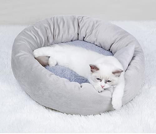 review Grey Pet Dog & Cat Bed Winter Warm Dog Matress with Removable Washable Cushion Pillow Portable Folding Puppy Bed Cozy Pet Playpen