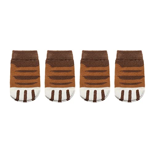 Möbelbeine, 4 Stück/Set, Cartoon-Baumwolle, gestrickt, Tischfußsocken, Stricksocken, Stuhlbeinbezüge, Boden, rutschfeste Protektoren (Farbe: E) Cover