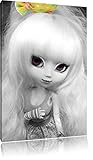 Auteur: kumo Poupée Pullip dans le joli-70 style noir / blanc sur toile, énorme XXL photos complètement encadrée avec civière, impression d\'art sur ??la photo murale avec cadre, moins cher que la peinture ou une peinture à l\'huile, pas une affiche ou une bannière
