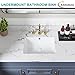 18 Inch Undermount Bathroom Sink Small Rectangle Undermount Sink White Ceramic Under Counter Bathroom Sinks with Overflow (18.3