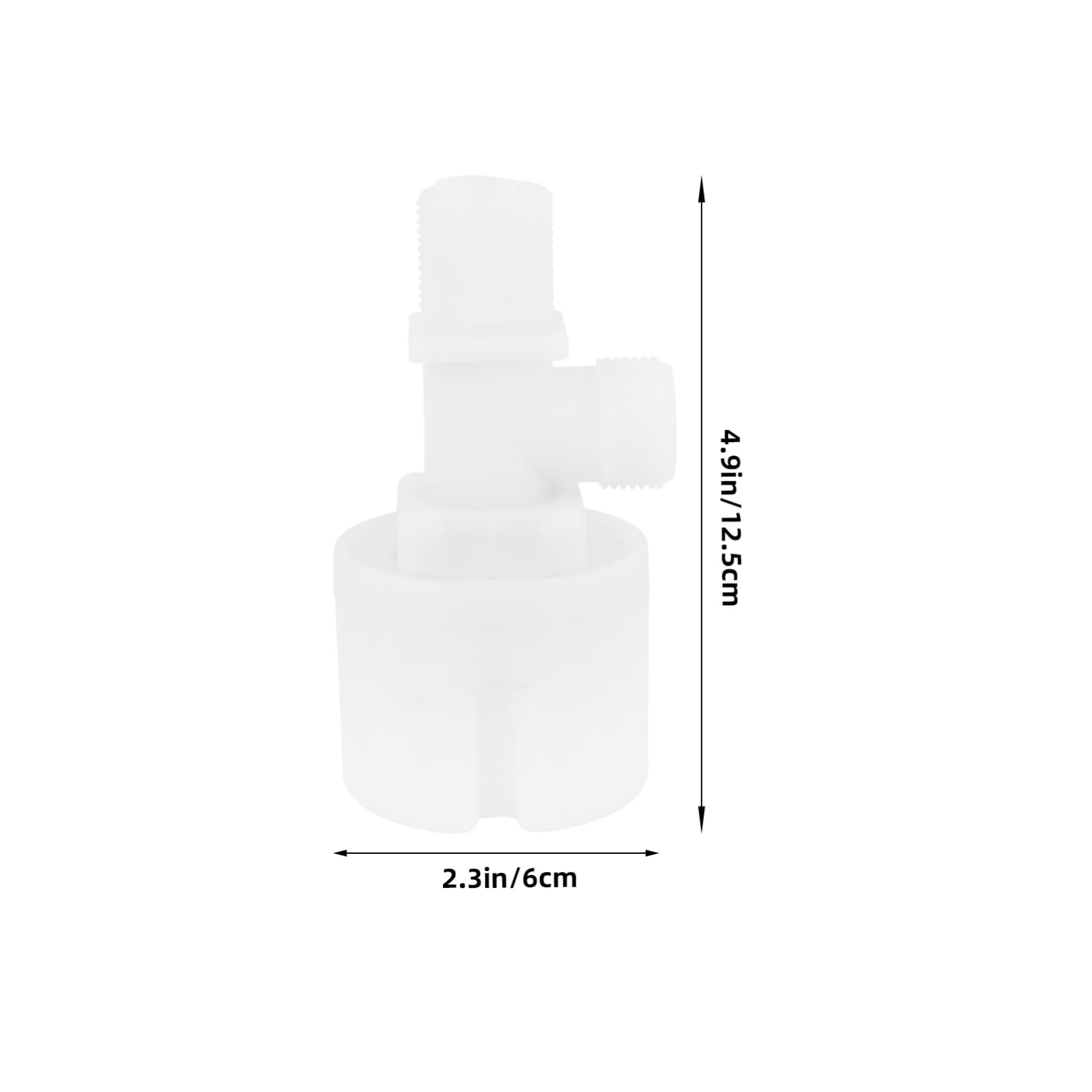 JEWEDECO Floating Ball Valve Automatic Valve for Water Tank Water Level Ball Valve Swimmin Pool Water Tank Float Valve Water Level Float Valve Pool Assecories Automatic Float Valve White