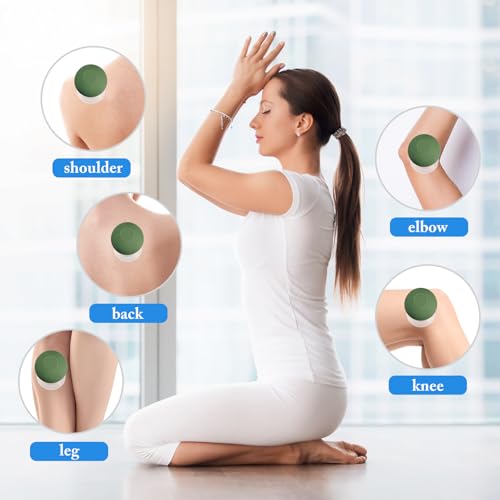 Image of BBTO 4 Pcs Glass Facial Cupping Set Silicone Vacuum Suction Massage Cups Skin Tightening Therapy for Face Body Eyes Back Shoulder Pain(Military Green)