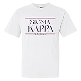 Sigma Kappa Comfort Colors Tshirt | Sig Kap Greek Harmony Sorority Comfort Colors Tee White