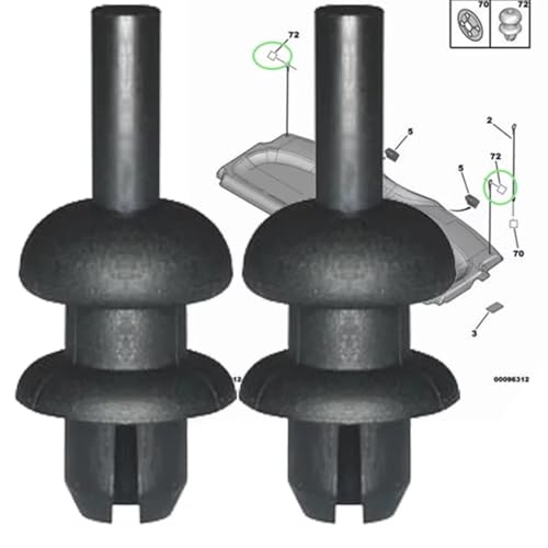 Clips de cuerda y soporte de gancho 699218 para estante de maletero trasero de coche Peugeot 5