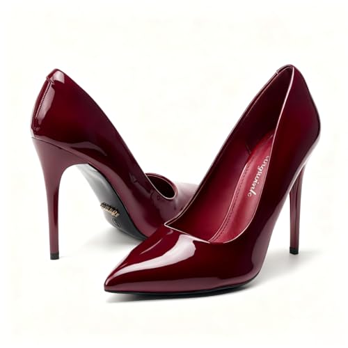 Image of Womens High Heels 4 Inch Closed Pointed Toe Pumps Stiletto Heels for Women Dress Sexy Wedding Pumps