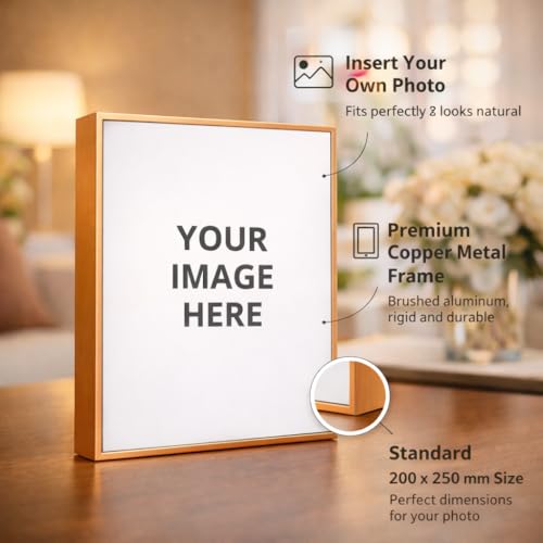 Image of Rangoli Personalized Photo Frame Size- 200mm x 250mm x 27mm | Custom Picture Frame with Your Photo | Premium Tabletop Frame for Home Decor, Gifts for Birthday, Anniversary & Special Occasions.. D-3