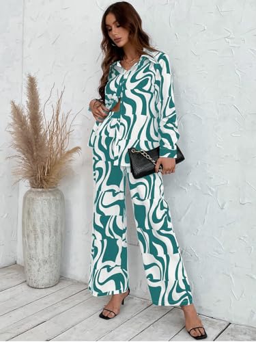 Image of Leriya Fashion Ethnic Co Ord Set || Frenchy Striped & Geo Print Co-Ord Set for Women | Casual Wear for Women | Kurti Pant Set || Kurti Pant Set for Women