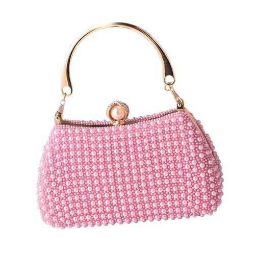 Sac de soirée pour femme avec fausses perles sac à main tendance à chaîne