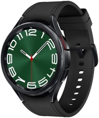 Samsung Galaxy Watch6 Classic Smart Watch, Fitness Tracker, Bluetooth, 47mm, Black, 3 Year Samsung Extended Warranty (UK Version)