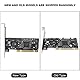 Denash PCI zu 4-Port-SATA für RAID-Karte, 3114 Array-Karte PCI zu 4 internen SATA-Ports 1,5 Gbit/s Sil3114-Chipsatz-Konvertierungskarte über 137 GB für RAID-Controller-Karte