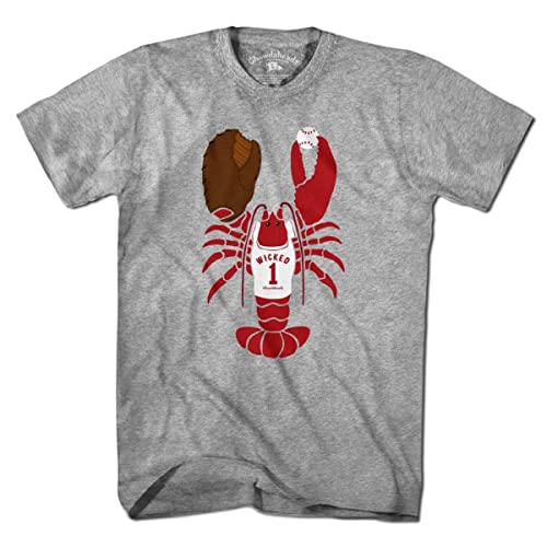 Camiseta de Béisbol Chowdaheadz Wicked Lobster - Unisex Vintage Tejido Suave de Algodón miniatura 1