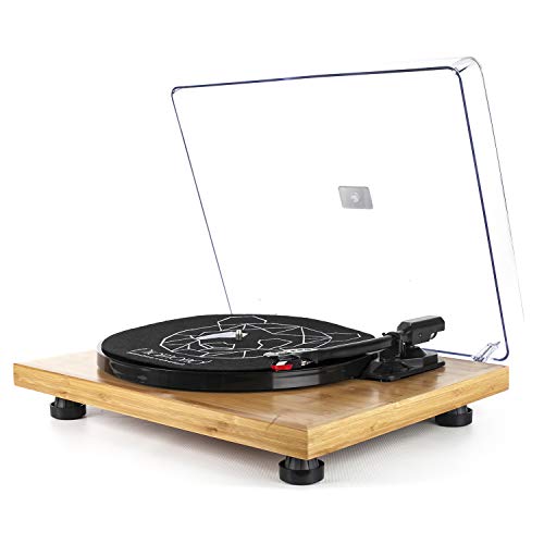 Vitrola Toca Discos Diamond Bamboo Collection Agulha Japonesa com software de gravação para MP3