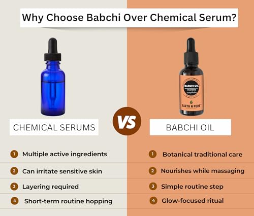 Image of Earth N Pure Babchi Oil (Psoralea Corylifolia) Cold Pressed and Undiluted for Skin, Pigmentation, Vitiligo & Uneven Skin Tone - 10ML