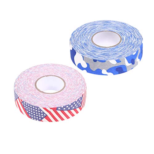 LIOOBO 2 Rolos Hockey Stick Fita à prova d'água resistente ao desgaste Hockey Stick Fita adesiva pa
