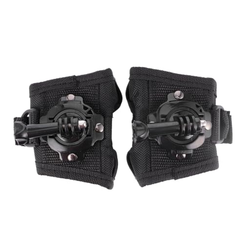 Soporte de muñeca para cámara de acción giratorio 360 grados SOIMISS tipo guante negro pack de 2