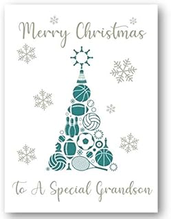 Second Ave to A Special Grandson Christmas Xmas Holiday Festive Greetings Card