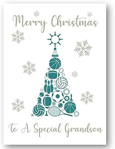 Second Ave to A Special Grandson Christmas Xmas Holiday Festive Greetings Card