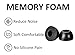 A-Focus for Pixel Buds Pro 2 Memory Foam Ear Tips Replacement Comfortable No Silicone Pain Fit in Case Eartips Cover Compatible with New Google Pixel Buds 2 Pro Black S 3 Pairs